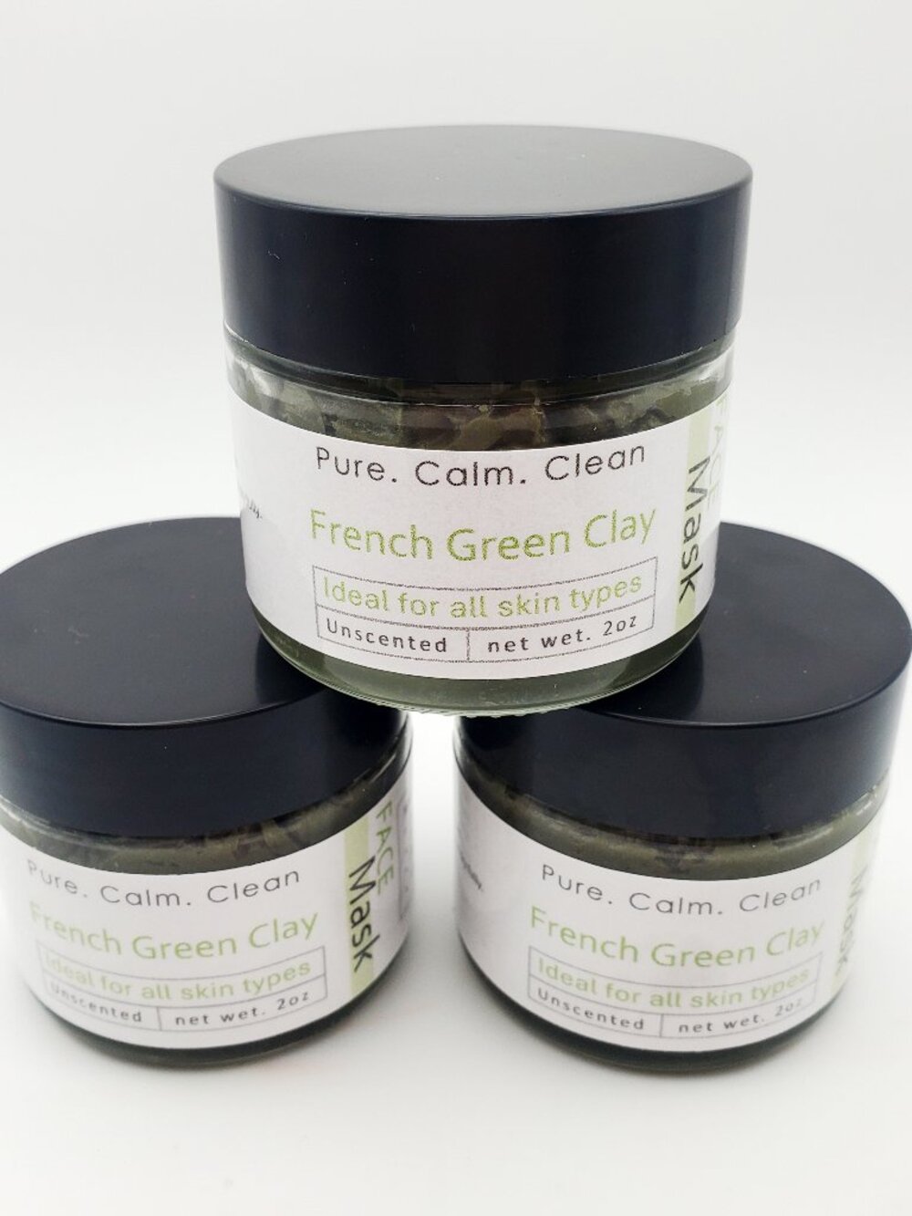 French Green Clay Face Mask – Unscented